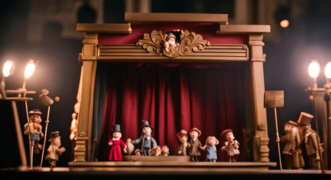 Puppet Theater. Puppets for kids.