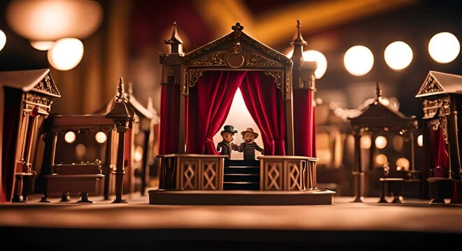 Puppet Theater. Puppets for kids.