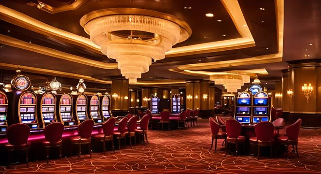 Interior of a casino in Las Vegas.