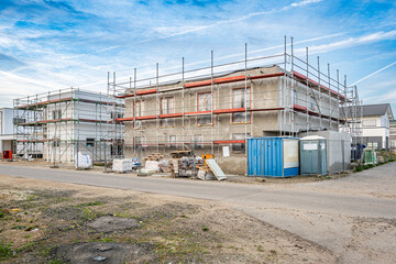 Baustelle im Neubaugebiet