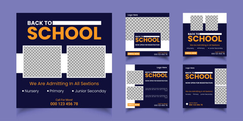 Back to school social media post