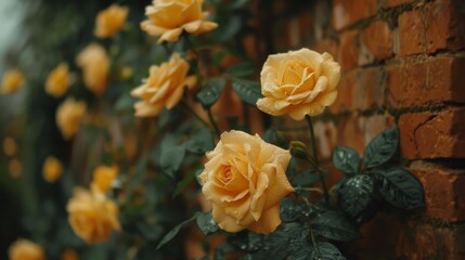 A wall with covered in white flowers