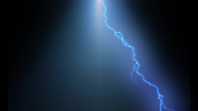 lightning bolts thunder energy animation effect
