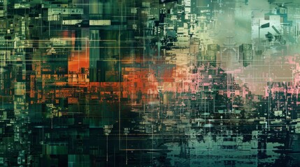 Abstract Structures Emerge from a Digital Matrix