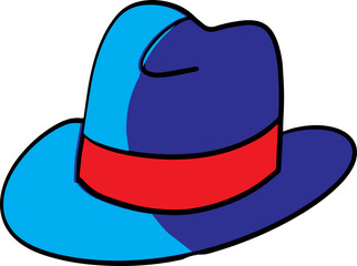 The hat for headdress cartoon style image
