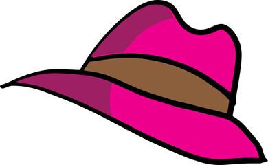 The hat for headdress cartoon style image