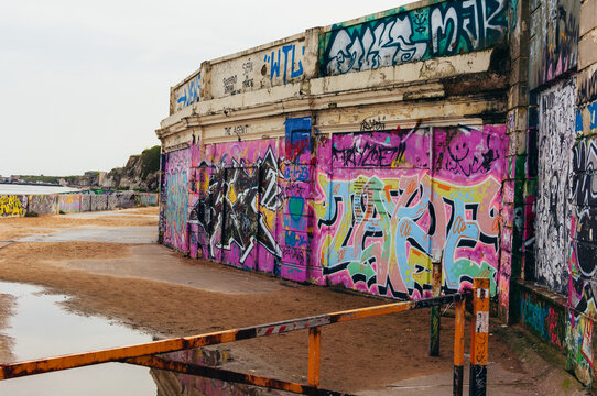 Margate, Kent, UK - 6th April 2024: The Victorian seaside resort of Margate in its run down state due to unemployment and low cost holidays abroad.