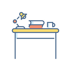 Student Table vector icon