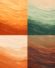 Abstract Layers in Four Panels