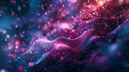 Obraz premium Abstract Shapes Morph and Transform in a Dazzling Display