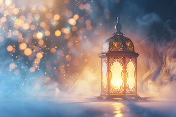 Enchanted evening lantern with magical glow