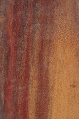 colori rosso e giallo su ferro, ossidazione, parete