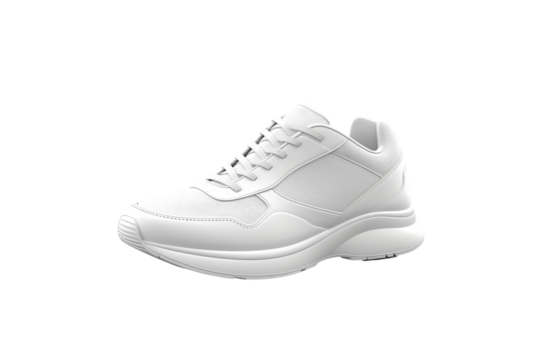 Sole in White on a White or Clear Surface PNG Transparent Background.