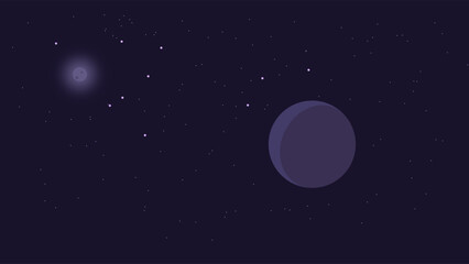 Cosmic Wonders: Illustrations of Planets and Stars in Outer Space