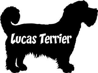 Dog silhouette dog breeds logo dog monogram vector