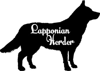 Dog silhouette dog breeds logo dog monogram vector