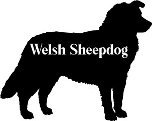 Dog silhouette dog breeds logo dog monogram vector