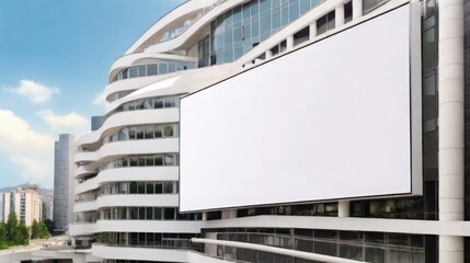 Obraz premium the layout of the billboard in the city 