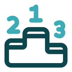 Obraz premium leaderboard icon for illustration