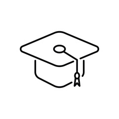Graduate Cap vector icon
