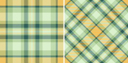 Textile seamless texture of pattern background fabric with a tartan plaid check vector.