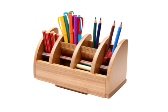 The Enchanted Forest Desk Organizer on a White or Clear Surface PNG Transparent Background.