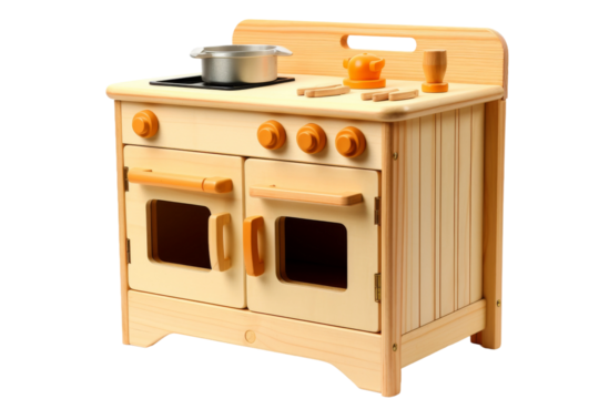 Magical Miniature Cooking Adventure on a White or Clear Surface PNG Transparent Background.