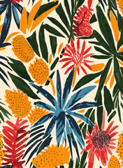 Flowers painting art background