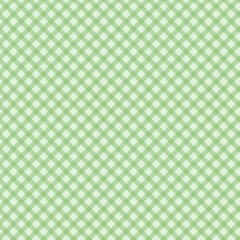 Gingham pattern seamless Plaid repeat in green and white. Design for print, tartan, gift wrap, textiles, checkered background for tablecloth
