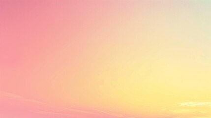 Obraz premium Soft Pink And Yellow Gradient Background In Light Shades