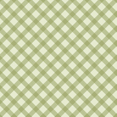 Gingham pattern seamless Plaid repeat in green and white. Design for print, tartan, gift wrap, textiles, checkered background for tablecloth