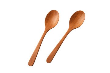 Harmony in Wooden Twins on a White or Clear Surface PNG Transparent Background.