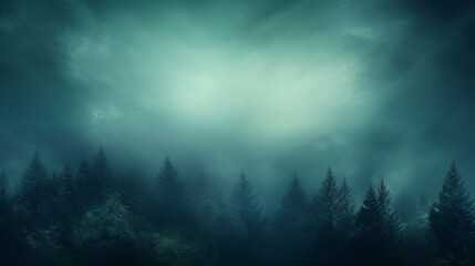 Fototapeta premium Mysterious Misty Pines