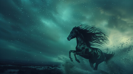 Dreamy majestic horse wallpaper