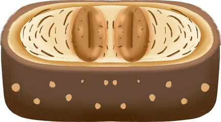 Sweet hand drawn bread illustration