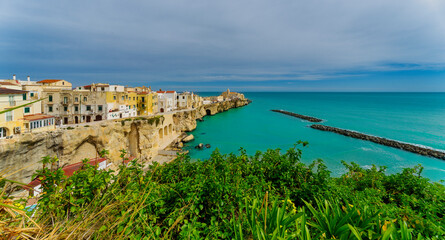 view of the city, Vieste, Italy, Europe, March 2024