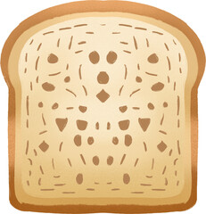 Sweet hand drawn bread illustration