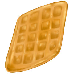 waffle isolated 