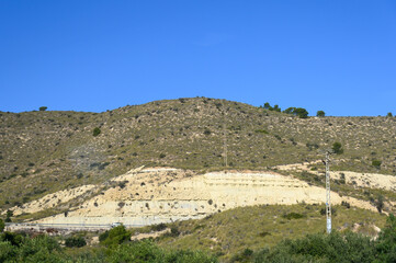 Semi-arid land in Spains