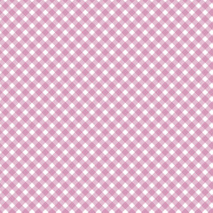 Gingham pattern seamless Plaid repeat in pink.Design for print, tartan, gift wrap, textiles, checkered background for tablecloth