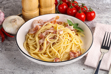 Italian pasta spaghetti Carbonara