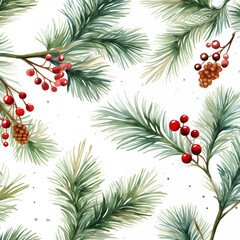 The Christmas tree branches background