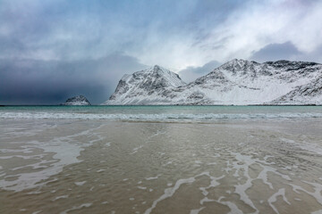 Various photos taken in the winter season on the streets of Oslo, the capital of Norway