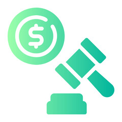 auction gradient icon