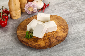 Greek traditional organic feta cheese