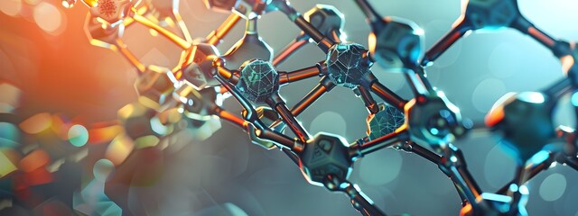 Skeletal Framework of a Vibrant Organic Molecule A Minimalist Laboratory Art