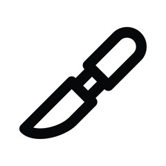 A new trendy style of surgical knife, vector icon