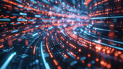 Tunnel Filled With Bright Lights