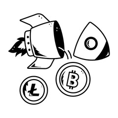 Check out doodle icon of crypto failure 