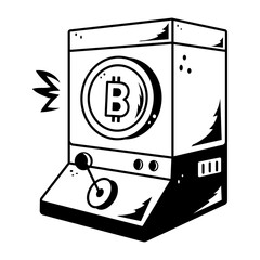 Check out doodle icon of bitcoin arcade 